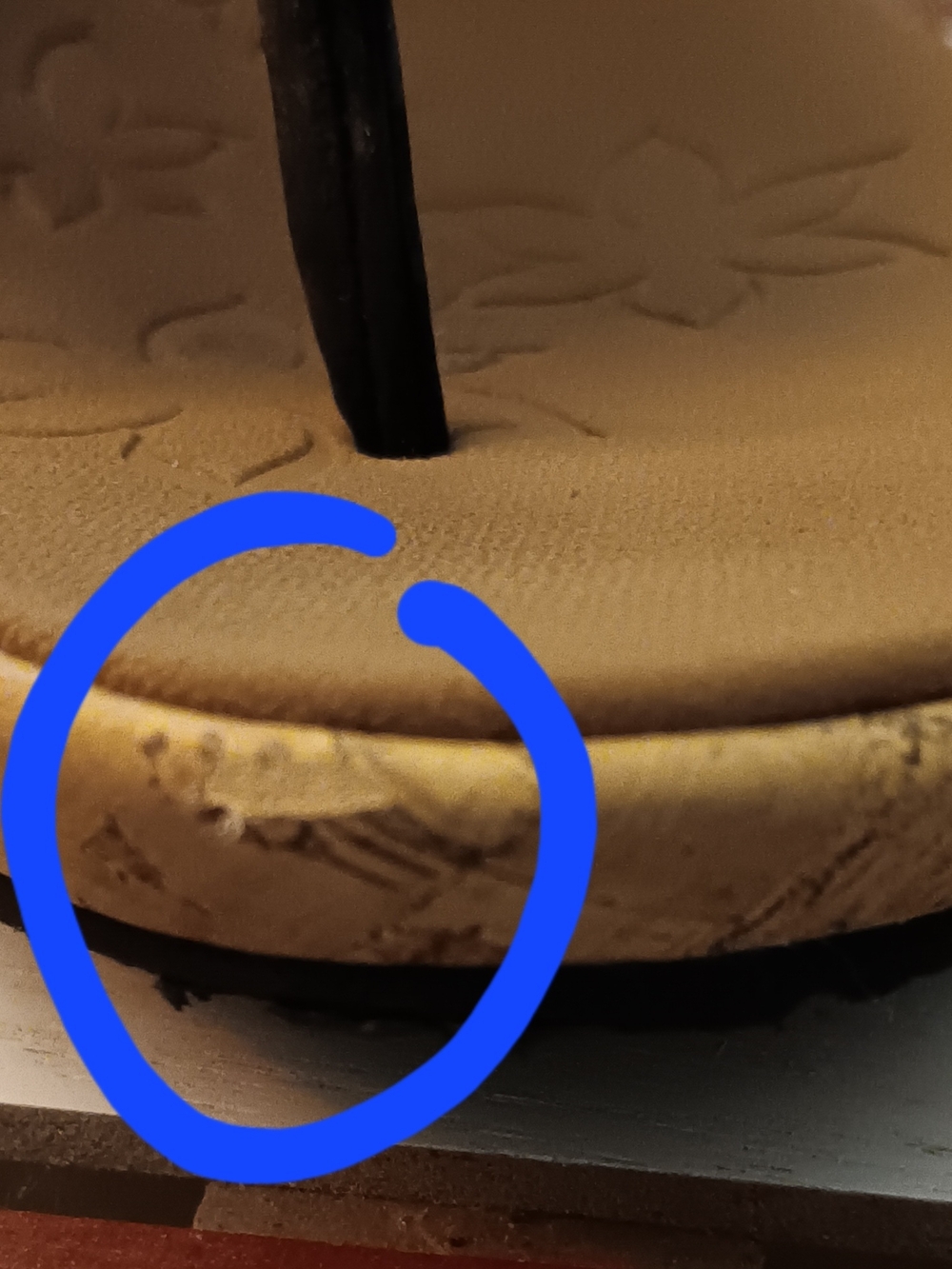 Skechers (Cali)Black Cork-Platform Wedge Thong Sandals - Picture 4 of 4